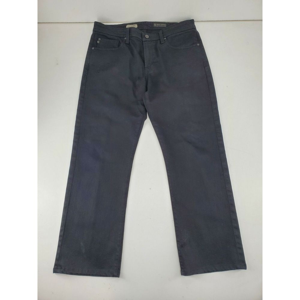 Adriano Goldschmied AG Jeans Protege Size 33 Straight Leg Black (Measures 35x29)